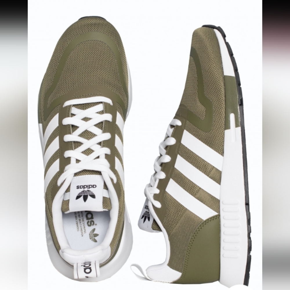 SOLD MERCARI 🆕Adidas| Multix Sneaker Focus Olive Green & White Mens Size 9 - Picture 5 of 7